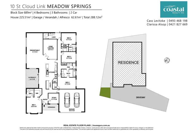 Floorplan of Homely house listing, 10 St Cloud Link, Meadow Springs WA 6210