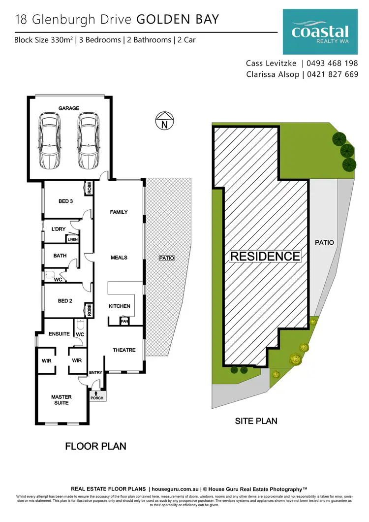 Floorplan of Homely house listing, 18 Glenburgh Dr, Golden Bay WA 6174