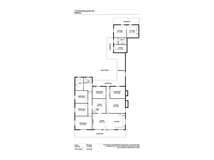 Floorplan of Homely rural property listing, 1178 Old Kalangadoo Rd, Monbulla SA 5277