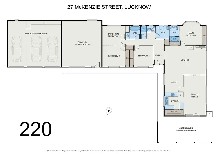Floorplan of Homely house listing, 23 McKenzie St, Lucknow VIC 3875