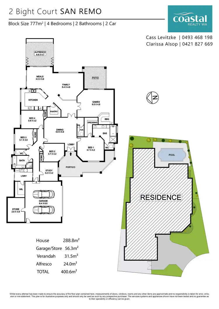 Floorplan of Homely house listing, 2 Bight Ct, San Remo WA 6210