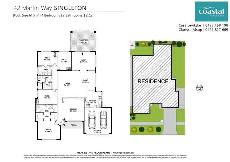 Floorplan of Homely house listing, 42 Marlin Way, Singleton WA 6175