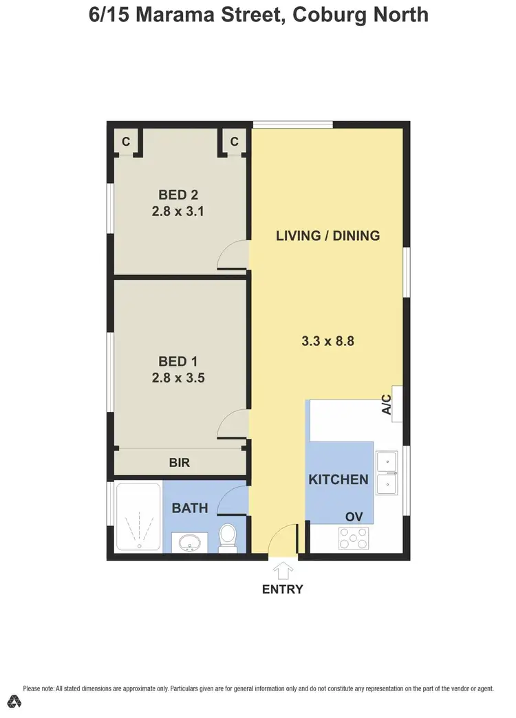 Floorplan of Homely unit listing, Unit 6/15 Marama St, Coburg North VIC 3058