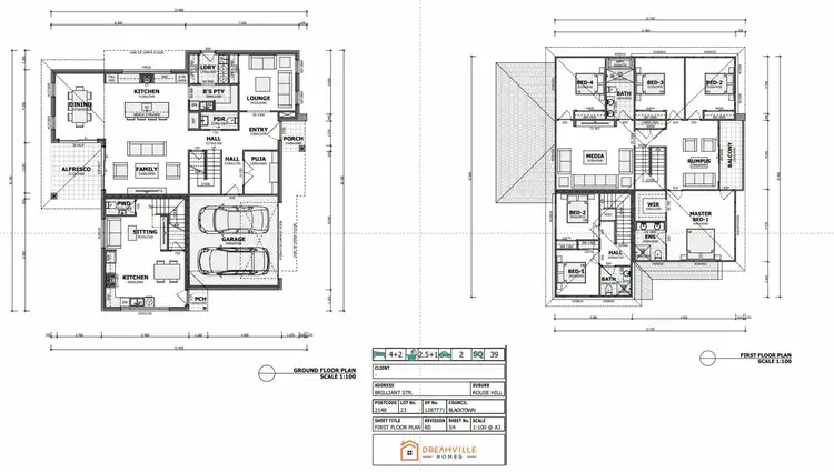 Floorplan of Homely house listing, Lot 25/256 Garfield Rd East, Rouse Hill NSW 2155