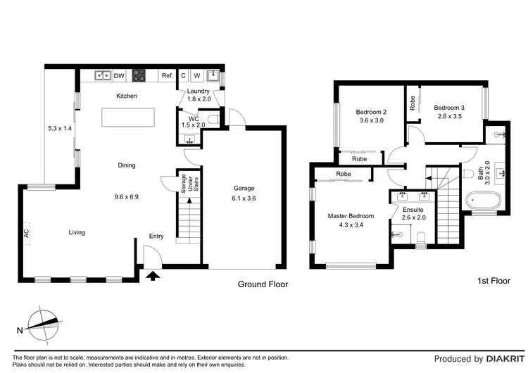 Floorplan of Homely townhouse listing, 98 Bowes Avenue, Airport West VIC 3042