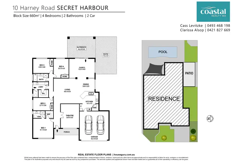 Floorplan of Homely house listing, 10 Harney Rd, Secret Harbour WA 6173