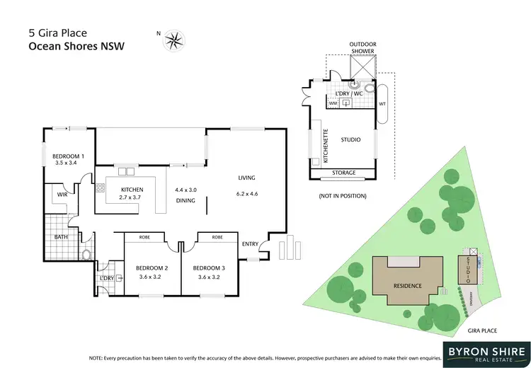 Floorplan of Homely house listing, 5 Gira Place, Ocean Shores NSW 2483