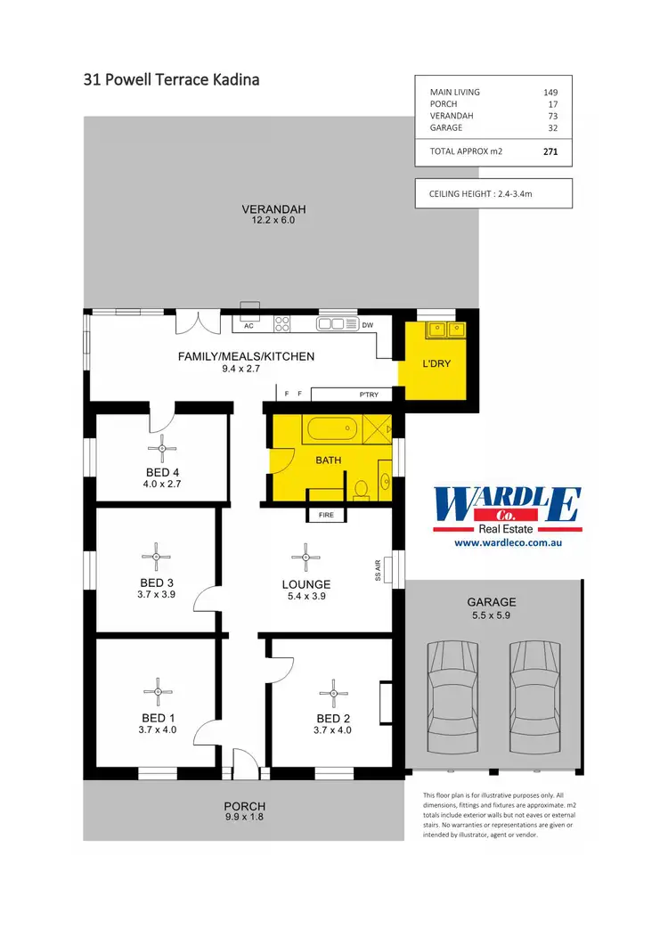 Floorplan of Homely house listing, 31 Powell Tce, Kadina SA 5554