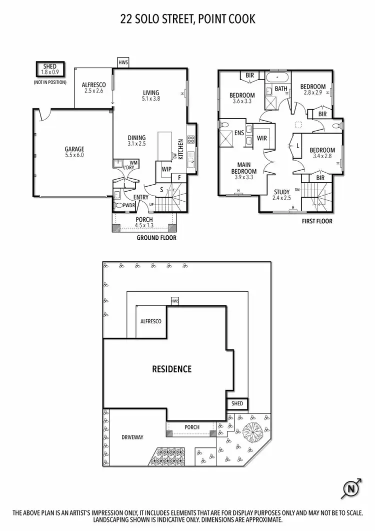 Floorplan of Homely house listing, 22 Solo St, Point Cook VIC 3030