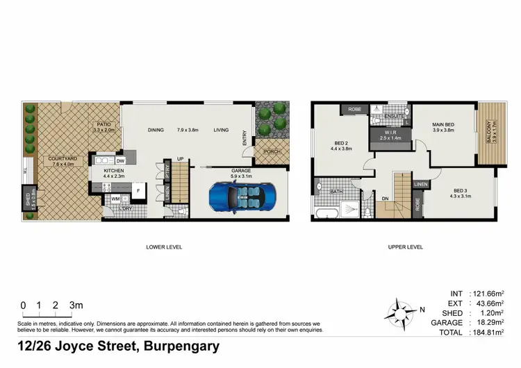 Floorplan of Homely townhouse listing, Unit 12/26-28 Joyce St, Burpengary QLD 4505