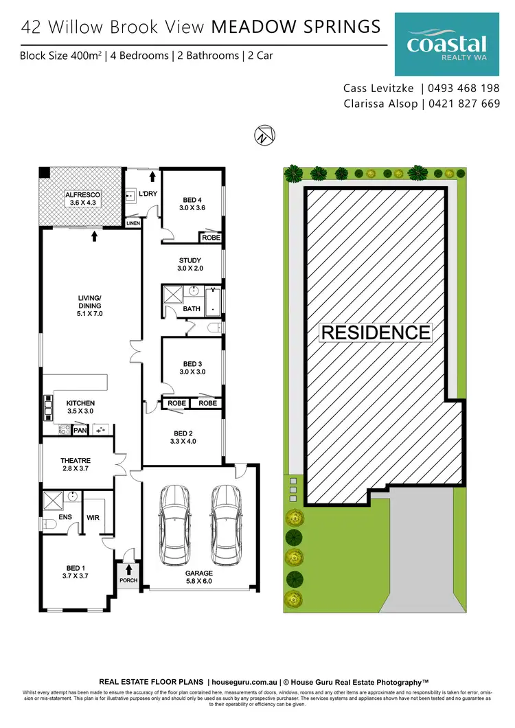 Floorplan of Homely house listing, 42 Willow Brook View, Meadow Springs WA 6210