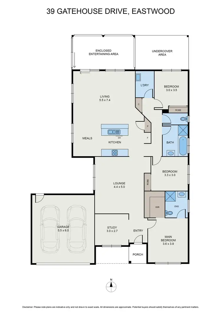 Floorplan of Homely house listing, 39 Gatehouse Dr, Eastwood VIC 3875