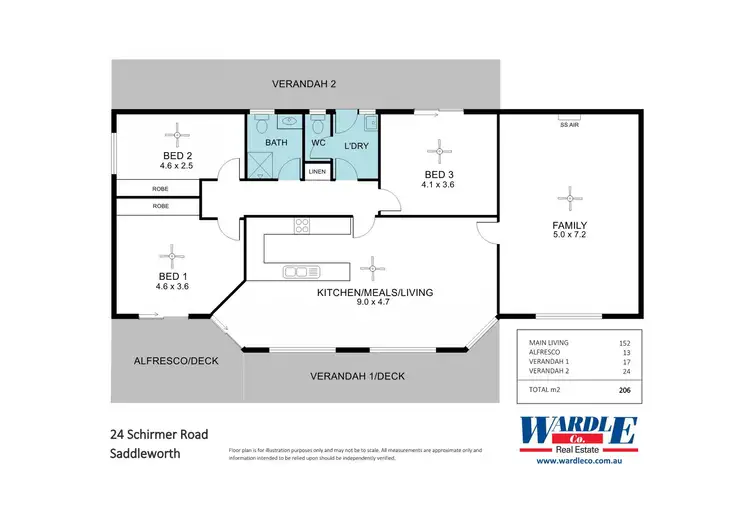 Floorplan of Homely rural property listing, 24 Schirmer Rd, Saddleworth SA 5413