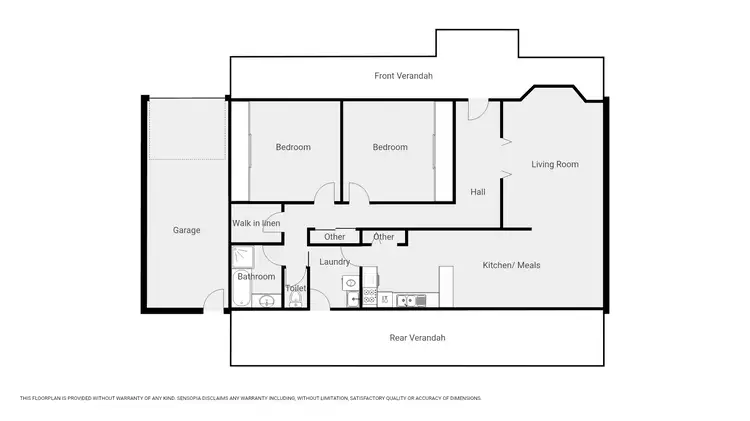 Floorplan of Homely unit listing, Unit 1/32 Moonlight St, Stawell VIC 3380