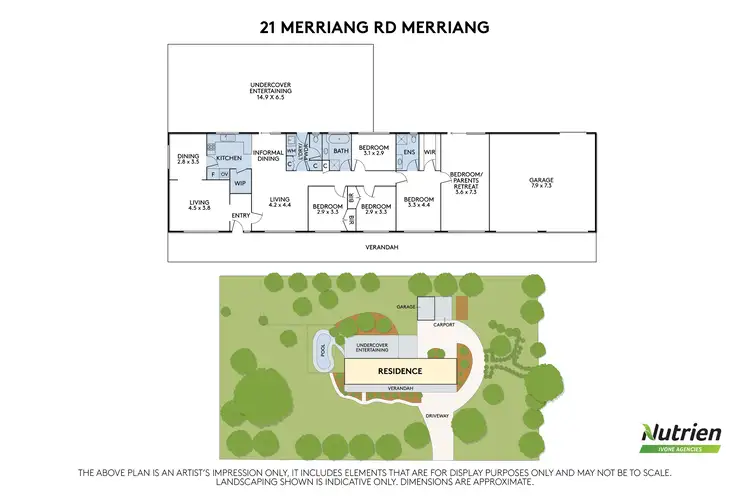 Floorplan of Homely house listing, 21 Merriang Road, Myrtleford VIC 3737