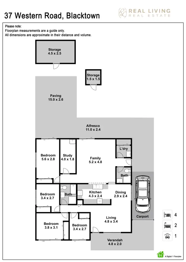 Floorplan of Homely house listing, 37 Western Cres, Blacktown NSW 2148