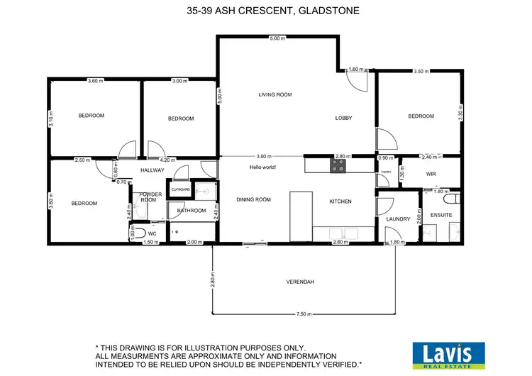 Floorplan of Homely house listing, 35-39 Ash Crescent, Gladstone SA 5473