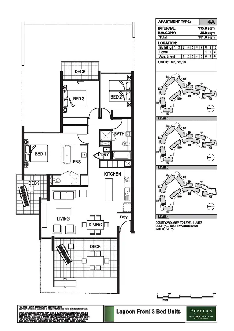 Floorplan of Homely apartment listing, 816/123 Sooning St (Blue On Blue), Nelly Bay QLD 4819