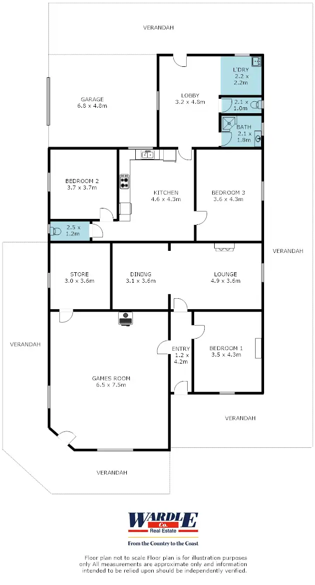 Floorplan of Homely house listing, 26 Gladstone St, Gladstone SA 5473
