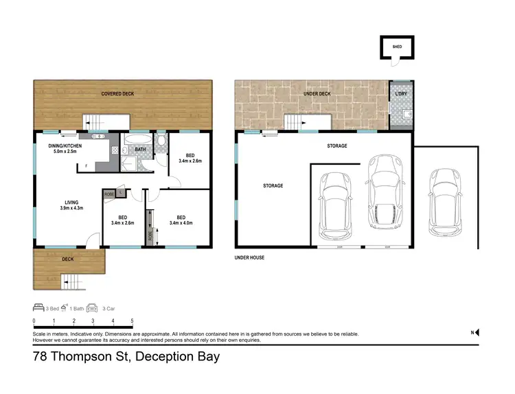 Floorplan of Homely house listing, 78 Thompson St, Deception Bay QLD 4508