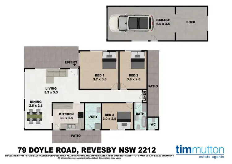 Floorplan of Homely house listing, 79 Doyle Rd, Revesby NSW 2212