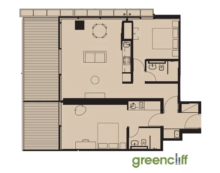 Floorplan of Homely apartment listing, E503/3 Carlton St, Chippendale NSW 2008