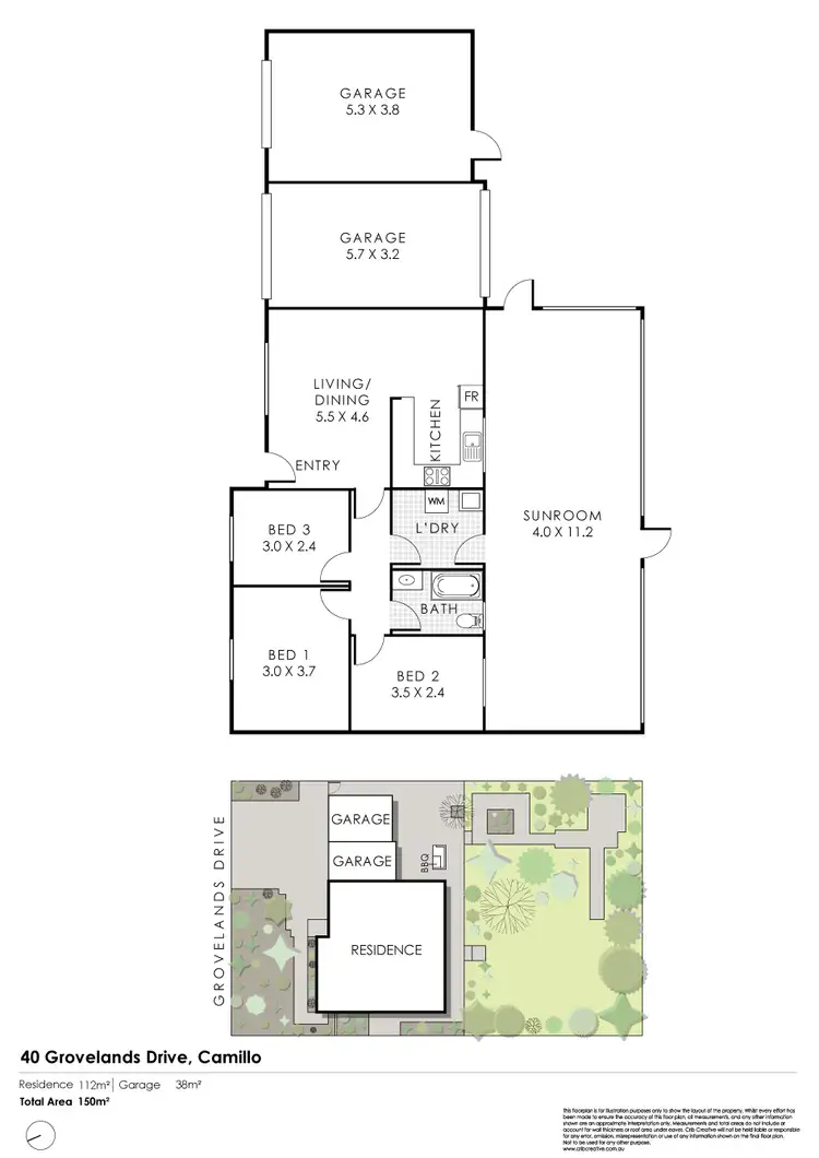Floorplan of Homely house listing, 40 Grovelands Dr, Camillo WA 6111