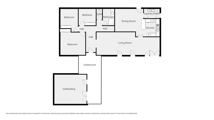 Floorplan of Homely house listing, 33 Darlington Rd, Stawell VIC 3380