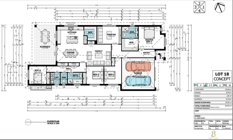 Floorplan of Homely house listing, Lot 18/41 Terry Rd, Box Hill NSW 2765