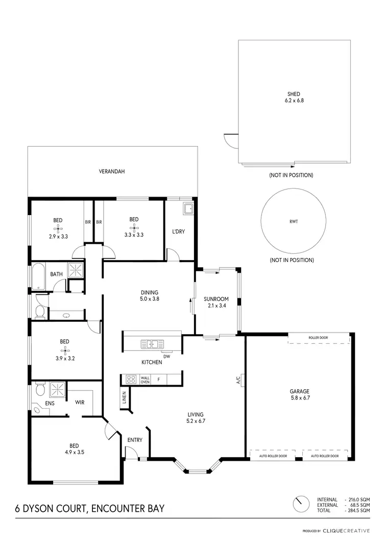 Floorplan of Homely house listing, 6 Dyson Ct, Encounter Bay SA 5211