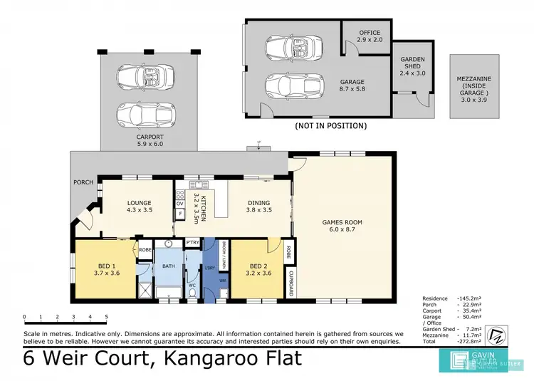 Floorplan of Homely house listing, 6 Weir Ct, Kangaroo Flat VIC 3555