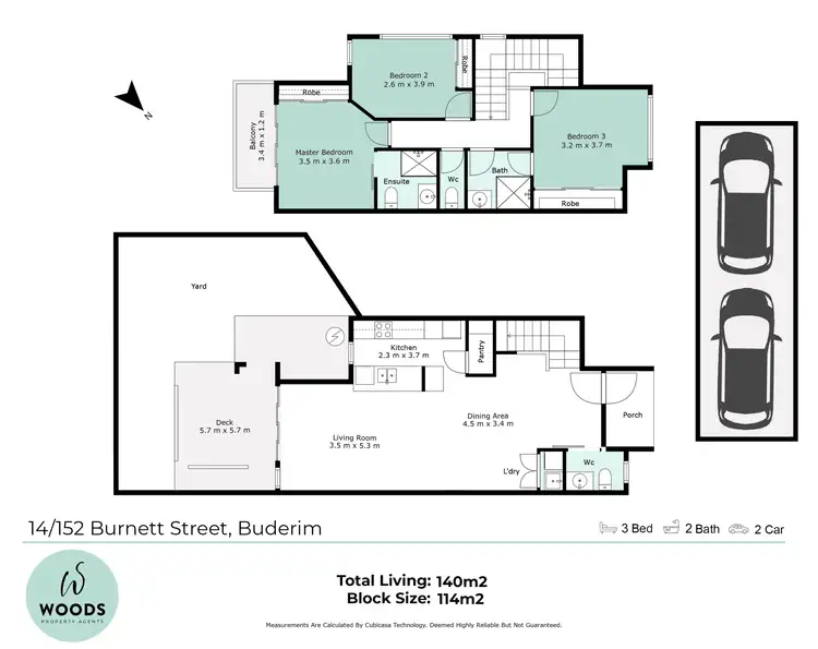 Floorplan of Homely townhouse listing, Unit 14/152 Burnett St, Buderim QLD 4556