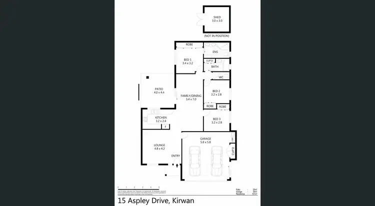 Floorplan of Homely house listing, 15 Aspley Dr, Kirwan QLD 4817