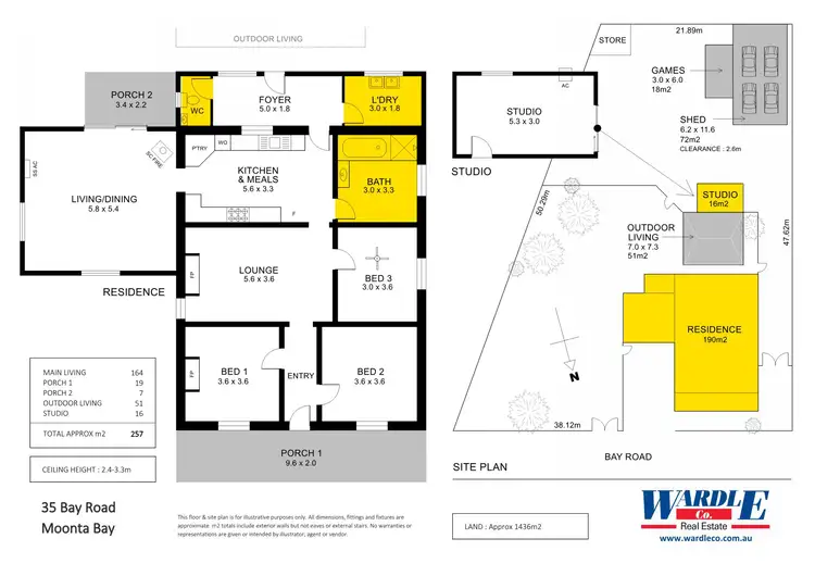Floorplan of Homely house listing, 35 Bay Rd, Moonta Bay SA 5558