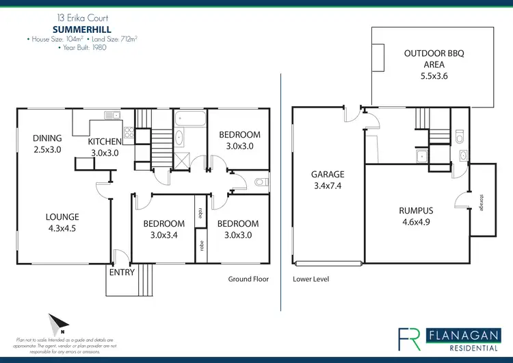 Floorplan of Homely house listing, 13 Erika Ct, Summerhill TAS 7250