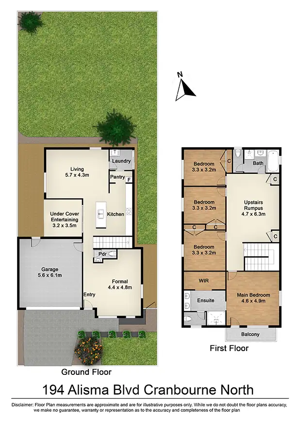 Floorplan of Homely house listing, 194 Alisma Bvd, Cranbourne North VIC 3977