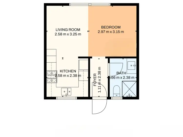 Floorplan of Homely apartment listing, 3/15 King George St, Victoria Park WA 6100