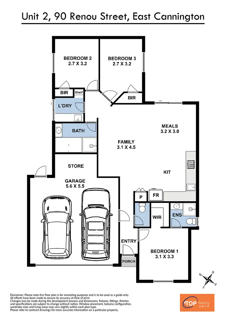 Floorplan of Homely villa listing, Unit 2/90 Renou Street, East Cannington WA 6107