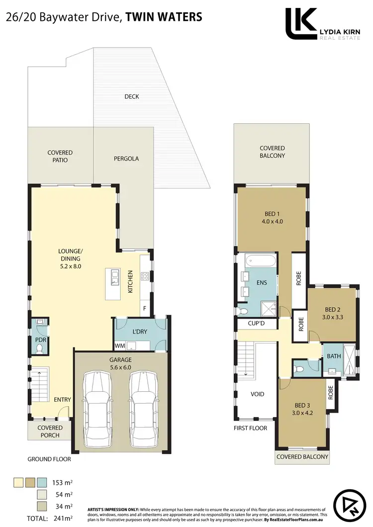 Floorplan of Homely house listing, Unit 26/20 Baywater Dr, Twin Waters QLD 4564