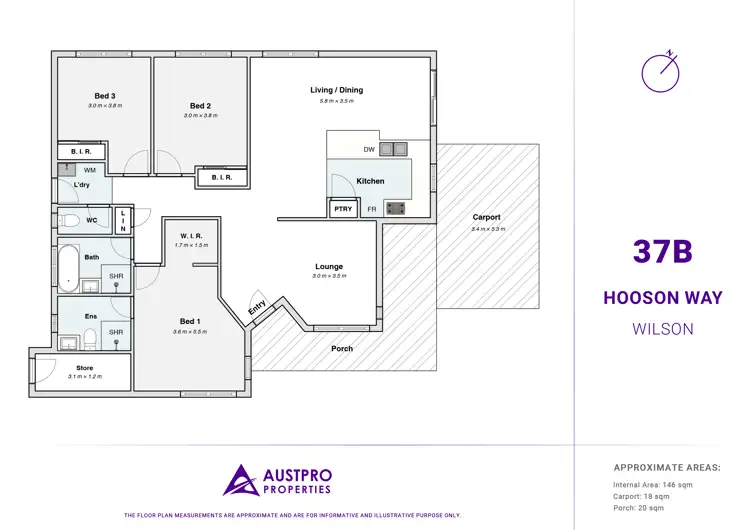 Floorplan of Homely house listing, 37B Hooson Way, Wilson WA 6107