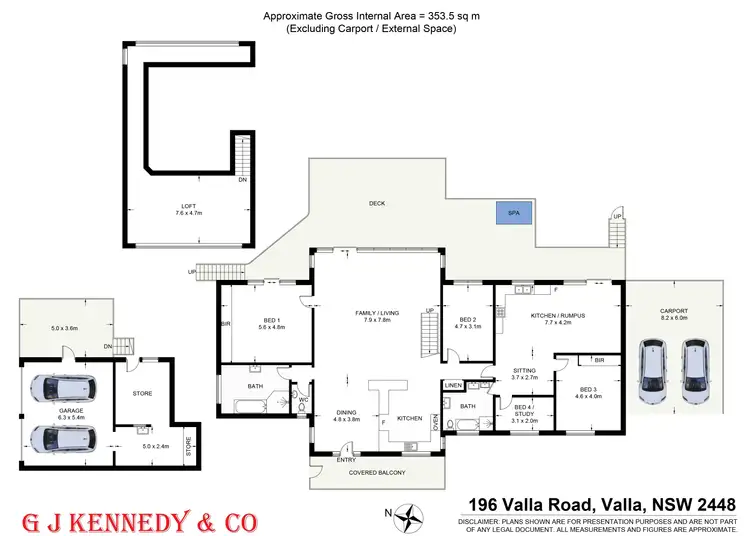 Floorplan of Homely house listing, 196 Valla Rd, Valla NSW 2448