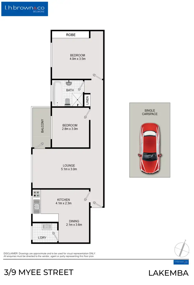 Floorplan of Homely unit listing, Unit 3/9 Myee St, Lakemba NSW 2195