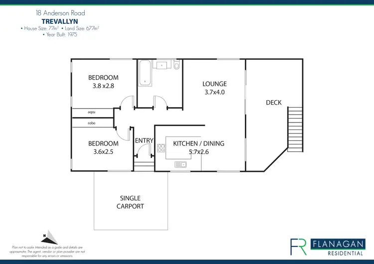 Floorplan of Homely house listing, 18 Anderson Rd, Trevallyn TAS 7250
