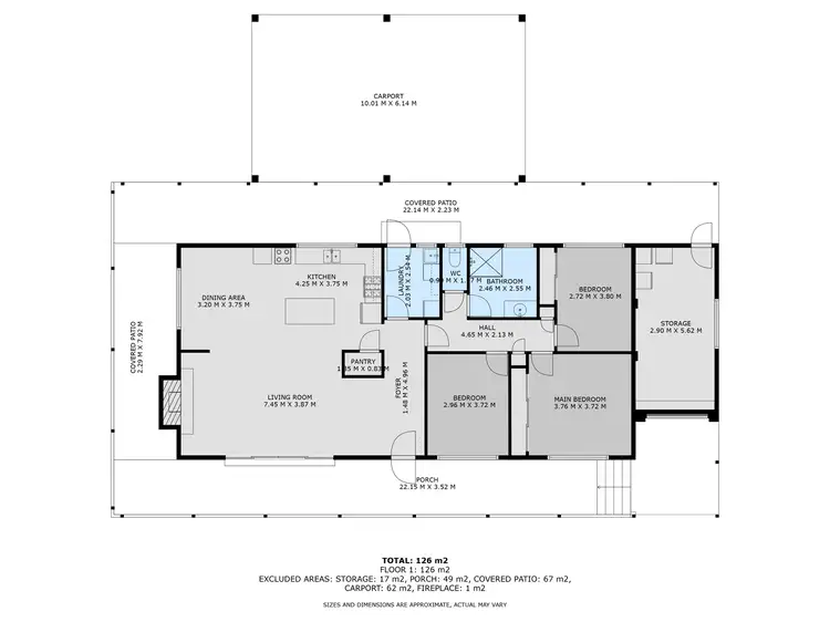 Floorplan of Homely rural property listing, 'House' &/'Bert's Corner' 106 Wises Creek Road, Talgarno VIC 3691