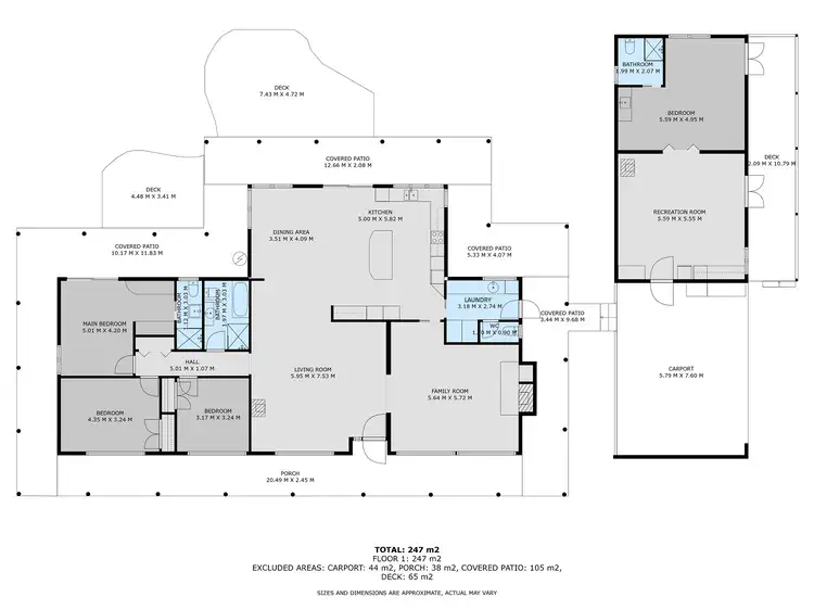 Floorplan of Homely rural property listing, 124 Circular Creek Rd, Stanley VIC 3747