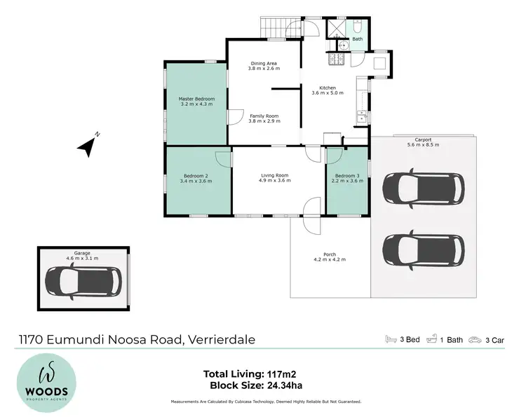 Floorplan of Homely rural property listing, 1170 Eumundi Noosa Rd, Verrierdale QLD 4562