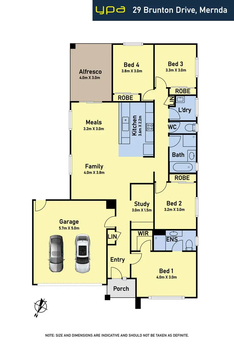 Floorplan of Homely house listing, 29 Brunton Dr, Mernda VIC 3754
