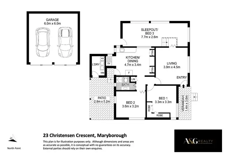 Floorplan of Homely house listing, 23 Christensen Cres, Maryborough QLD 4650