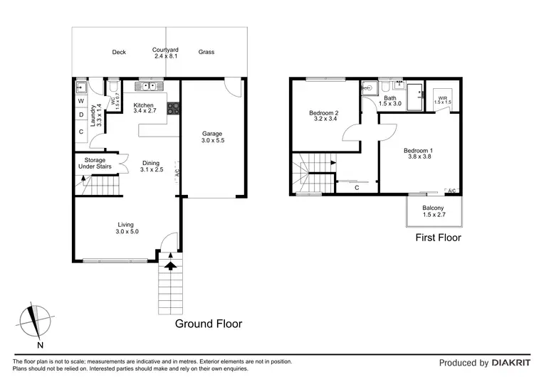 Floorplan of Homely townhouse listing, 5/31 Warrs Rd, Maribyrnong VIC 3032