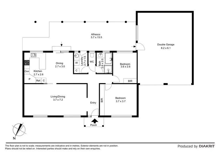 Floorplan of Homely unit listing, 13/2-26 North Road, Avondale Heights VIC 3034